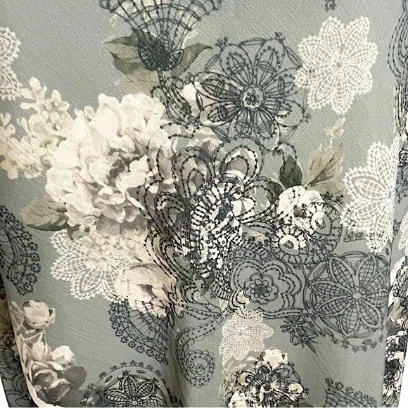 R&M Richards Vintage One Piece Dress Sz 16 Petite - Picture 8 of 11